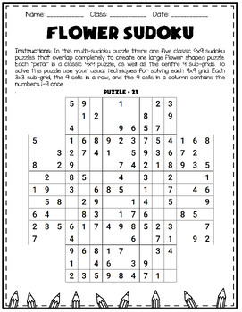 Butterfly Sudoku - Easy 