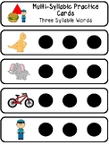 Multi-Syllabic Visual Cards - 3 Syllables