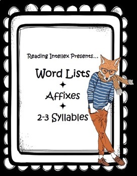 Preview of Prefixes and Suffixes - Common Core Phonics Lists