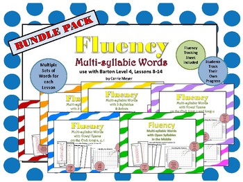Preview of Multi-Syllable Word Fluency: Level 4 Lessons 8-14