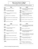 Multi-Tiered Systems of Support Student Intervention Checklist