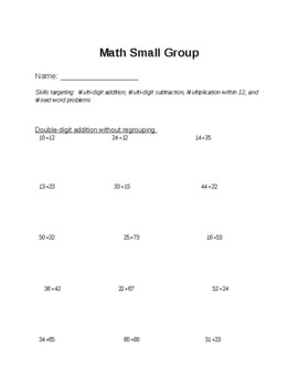 Preview of Multi-digit Addition and Subtraction MEGA Practice Packet