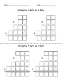 Multi-digit Multiplication Grids and Guides - scaffolded