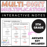 Multi-digit Multiplication Guided Notes - Interactive Note
