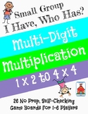 Multi-digit Multiplication 'I Have, Who Has?' Small Group Game