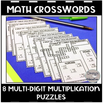 Preview of Multi-digit Multiplication Math Worksheets | Multiplication Practice 