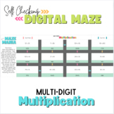 Multi-digit Multiplication - Self Checking Digital Maze