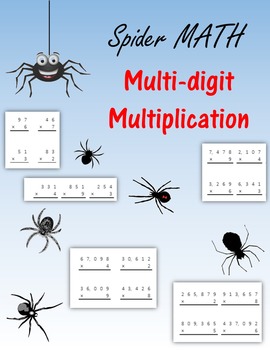 Preview of Multi-digit Multiplication - Spider Math