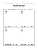 Multi-digit Subtraction Worksheets