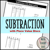 Multi-digit Subtraction with Regrouping using Place Value Discs