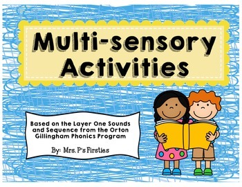 Preview of Multi-sensory Activities {based on Orton Gillingham Program}