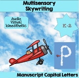Multi-sensory Uppercase Alphabet Skywriting Cards or Proje