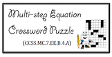 Multi-step Equation Crossword Puzzle