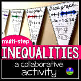Multi-step Inequalities Math Pennant Activity