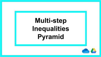 Preview of Multi-step Inequalities Pyramid Drag and Drop