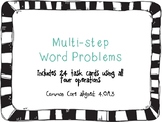 Multistep Problem Task Cards - 4th Grade Math Fun
