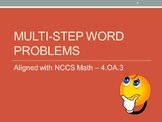 Multi-step Word Problems Full Lesson Bundle  - 4.OA.3