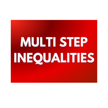 Preview of Multi step inequalities worksheet with answer key for high school