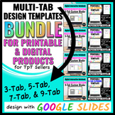 Multi-tab Design Templates for Printable & Digital Product