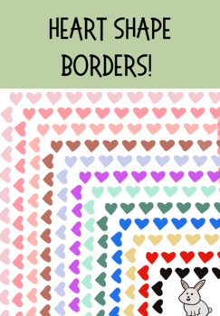 Preview of Multicolor Heart Shape Borders