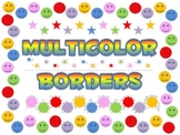Multicolor borders backgrounds frames