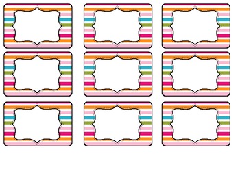 Multicolored Book Box Labels by Caitlyn Jackson | TpT