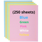 Multicolored Writing Sheets With Lines For All Grade Levels .
