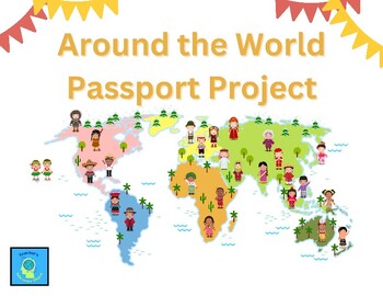 Preview of Multicultural Around the World Passport Project - No Prep