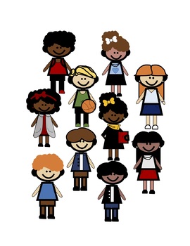 Preview of Multicultural Clipart Friends