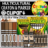 Multicultural Crayon Clipart
