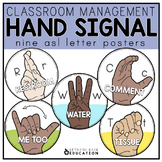 Hand Signal Posters | ASL Hand Signals | Classroom Managem
