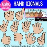 Hand Signals in Multicultural Skin Tones {Clip Art for Teachers}
