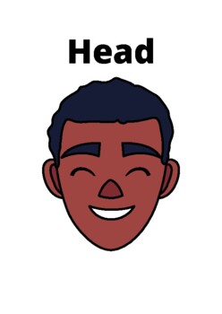Preview of Multicultural Head & Shoulders, Knees & Toes Flashcards & extra activity