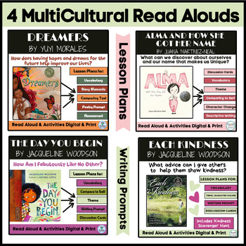 Preview of Back to School Read Aloud Books & Activities BUNDLE  Multicultural Theme