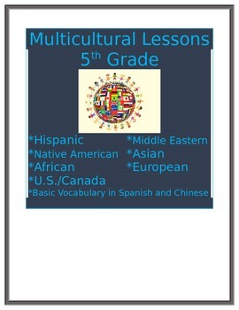 Preview of Multicultural Lesson Native Americans