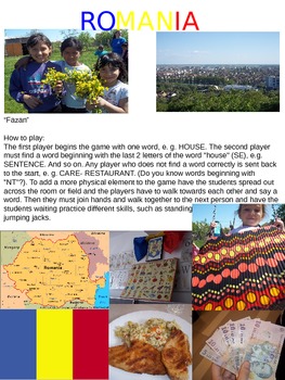 Preview of Multicultural Lesson; Romanian Game