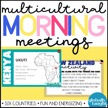 Preview of Multicultural Morning Meeting Slides for Countries around the World