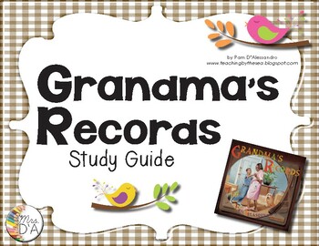Preview of Multicultural Nonfiction Unit - Grandma's Records Study Guide CCSS Aligned