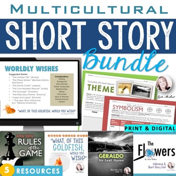 Preview of Multicultural Short Story Unit Bundle for High School, Middle School, Secondary