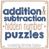 Multidigit Addition & Subtraction Puzzles Bundle