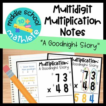 Preview of Multidigit Multiplication - "Goodnight Story" Strategy Notes