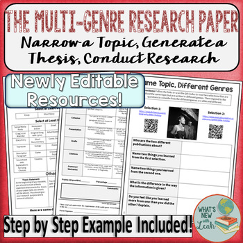 multi genre research project examples