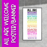 Multilingual All Are Welcome Poster | Inclusive Classroom 