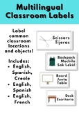 Multilingual Classroom Labels