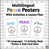 Multilingual Peace Posters with Research and Writing Ideas