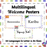 Multilingual Welcome Posters For Classroom Decor - Crayon Theme