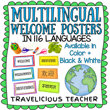 Preview of Multilingual Welcome Signs - 116 Languages - Welcome in Different Languages