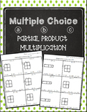 Multiple Choice Area Models / Partial Product 4.NBT.5 Worksheets