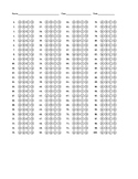 Multiple Choice Bubble Answer Sheet