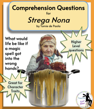 Preview of Multiple Choice Comprehension Questions for Strega Nona